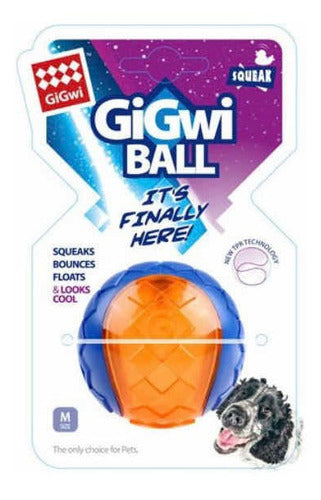 GiGwi Premium Dog Toy Ball with Squeaker - Medium 6cm 0