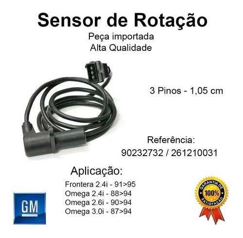 Sensor Rotação Omega Suprema 3.0 6cil 92/94 Ds1833 6