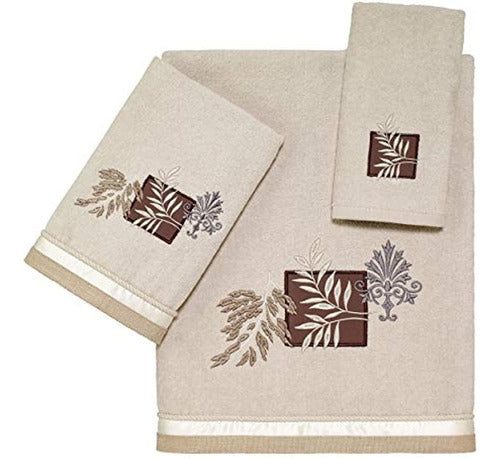 Avanti Linens Serenity Fingertip Towel, Beige 1