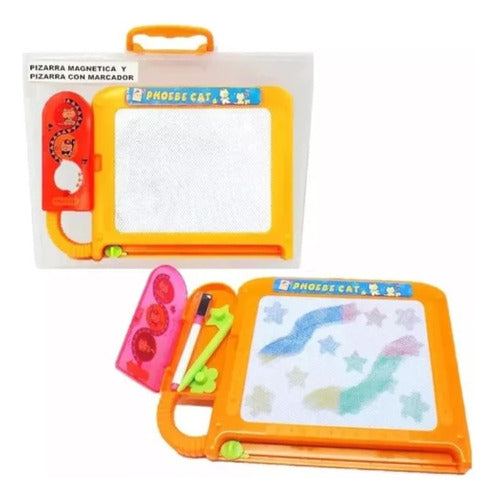 Double Magnetic Drawing Board with Small Pencil Case 0