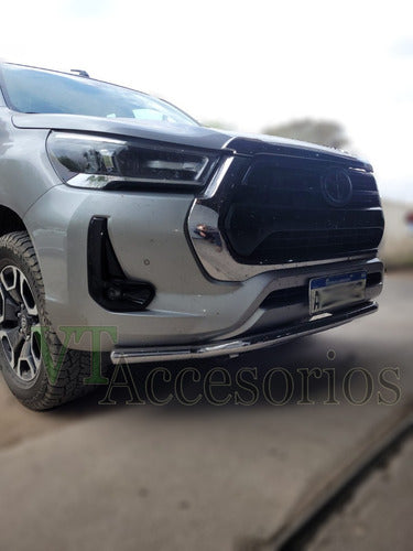 Defensa Talampaya Cromado Niquel Toyota Hilux 2021 3