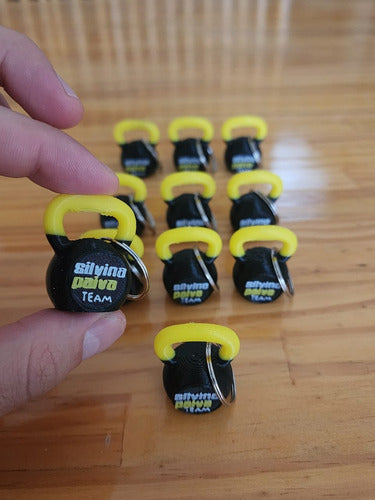 Bs.impresiones3d Customized Kettlebell Keychain Gym Pack of 100 Units Fit 1