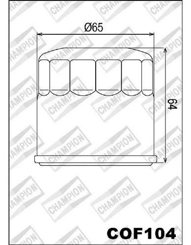 Champion Filtro De Aceite Triumph 1200 Bonneville T120 Black 16/18 1