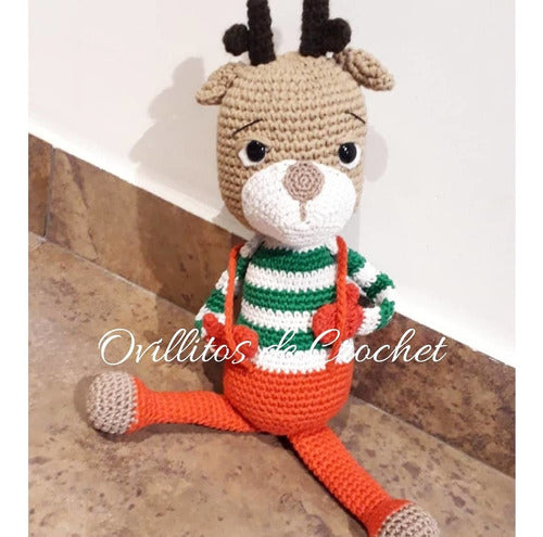 Ovillitos de Crochet Reno Navideño Amigurumi 1