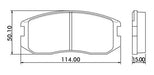 Pastillas Freno Delanteras Mitsubishi Colt 1.5 1