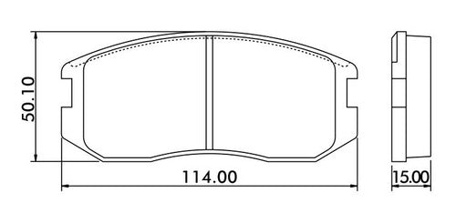 Pastillas Freno Delanteras Mitsubishi Colt 1.5 1