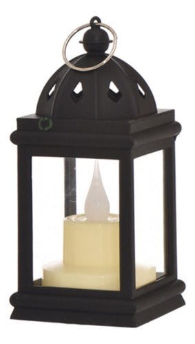 Generic Decorative Lantern with LED Candle Light - Vintage Battery Operated 0