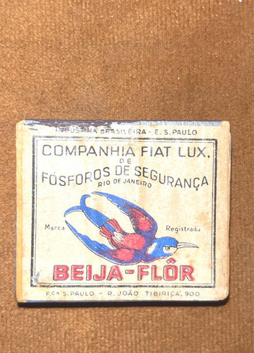 Fósforos Beija Flor D Colección Cerrada C Sello Caja Madera 0