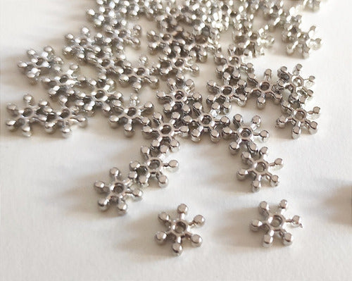 Tienda de Dijes Snowflake Spacer Beads - Pack of 50 1