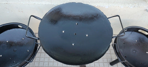 Medium Size Fire Pit 64cm Wide, 64cm High, Steel Disc 1