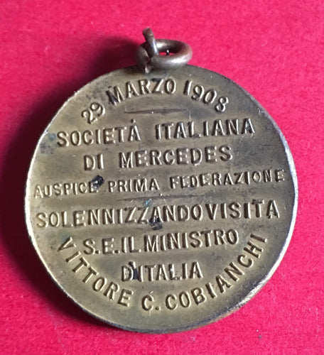 Medalla, Societa Italiana De Mercedes 1908, Tammaro, Ne341 1