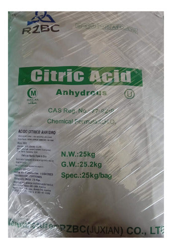 Acido Citrico Anhidro X 25 Kg Ana Pr9-* 0