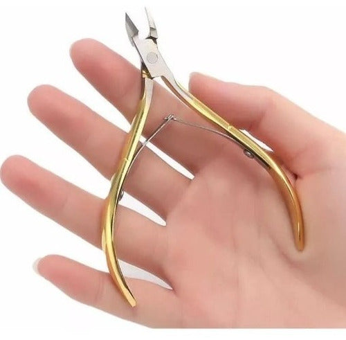 City Girls Professional Golden Stainless Steel Cuticle Nipper 2