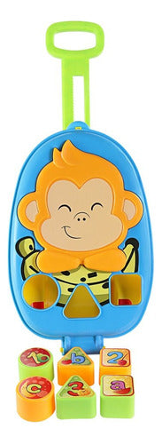 Brinquedo Didático Infantil Baú Macaquinho 1