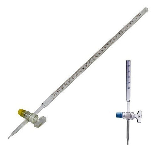 25ml Glass Burette with Straight Glass Stopcock for Engine Displacement Measurement 1