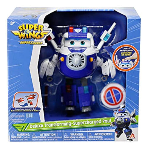 Super Wings - 6'' Deluxe Transforming Supercharged Paul Airp 2