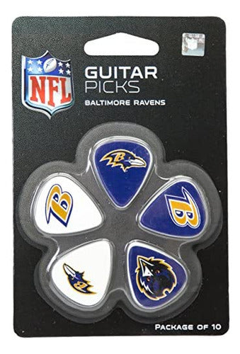 Woodrow Guitar By The Sports Vault NFL Baltimore Ravens Guitar Picks 0