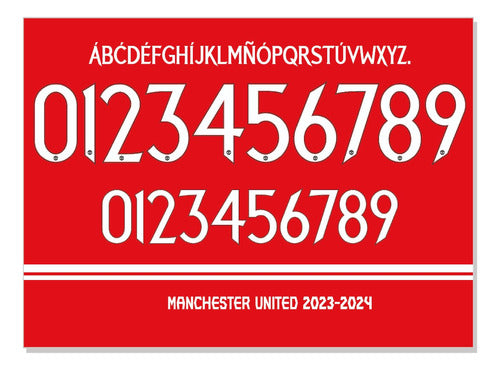 Tipografía Manchester United 23-2024 Y Editable 0