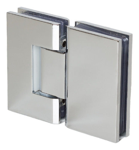 Generic 180° Chrome Glass/Glass Hinge for Shower Door 0