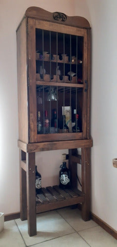 Handcrafted Wood Wine Rack 1
