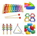 Kit De Percusión Infantil X 6 Regalo Día Niño Banda Rítmica 0