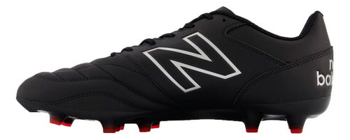 New Balance Men's FG 442 V2 Soccer Cleats - Black Silver CLI 1