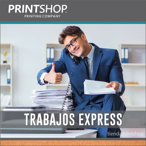 Tarjetas Personales Color Printshop 9x5 300g Doble Faz X1000 1