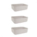 Set of 3 Small Organizer Baskets Boxes 26x18x8 Modern Design 6