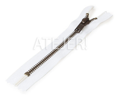 YKK 12cm Metal Fixed Chain Zippers - Pack of 1 12