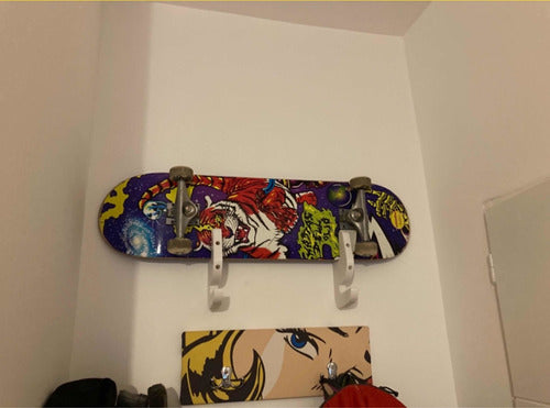 MAV Soporte Pared Longboard Skate Doble 5