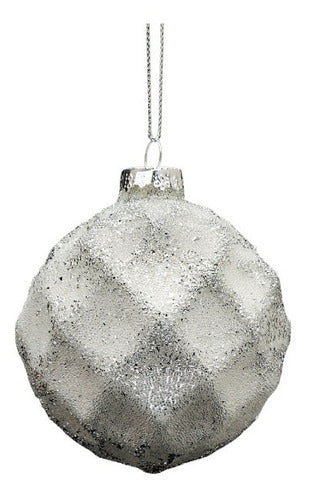 Hanging Silver Sphere Ornament Landmark 0