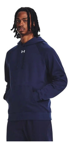 Under Armour Ua M Rival Fleece Buzo Azul Hombre 5