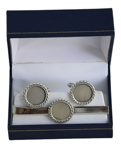 Customizable Tie Clip + Cufflinks Set 0