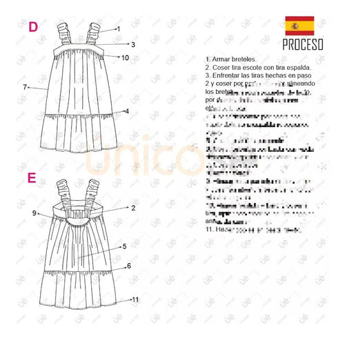 Moldes Unicose Vestido Solera Niña 2303 1