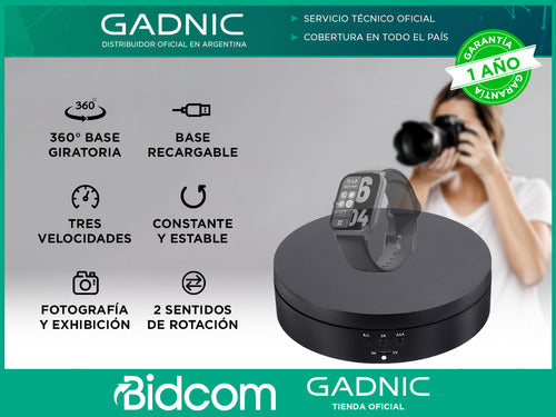 Gadnic 360° Rotating Photography Platform 1