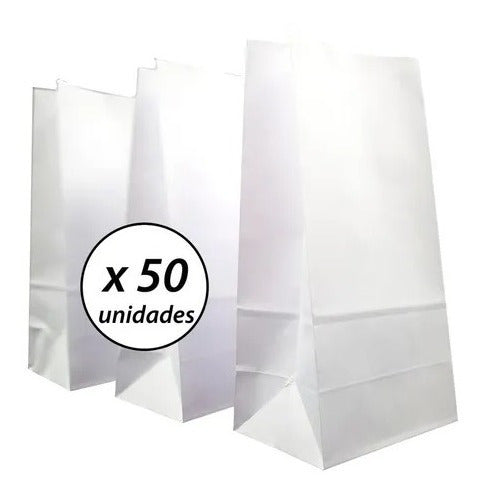 White Party Bag FB3 Square Bottom X 50 Units 2