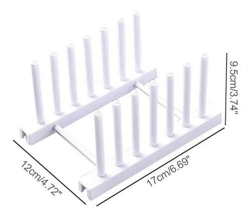 Km Solutions Dish Drainer Organizer for Plates and Glasses 3