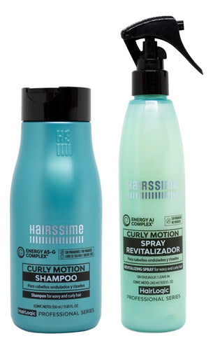 Hairssime Curly Motion Kit Shampoo + Revitalizing Spray 3c 0