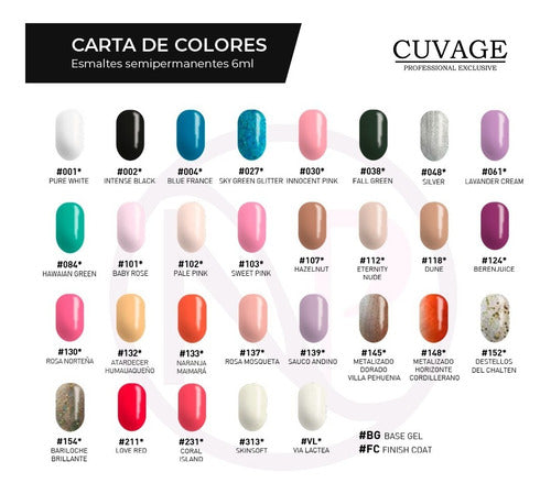 Cuvage Mini Semi-Permanent Nail Polish Gel LED/UV 6ML 1