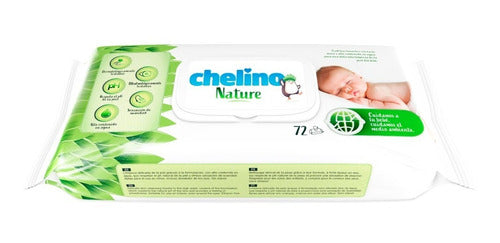 Chelino Wet Wipes for Baby 3 Packs x 72 Units 4