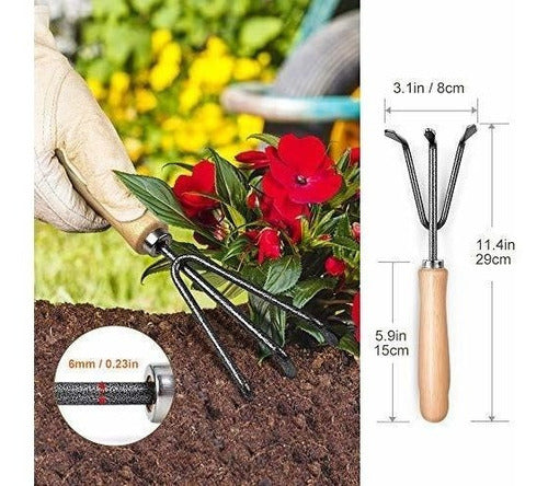 Mosfiata Garden Tool Set, 3-Piece Set 2