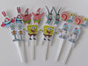 Pack X15 Toppers Para Cupcakes Muffins Bob Esponja 0