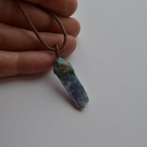 Joyas Pura Vida: Blue Kyanite Necklace, Stone of Intuition, Stress Relief 3