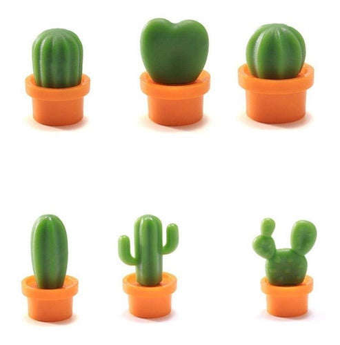 Art Home Cactus Magnetic Refrigerator Magnets Set 0