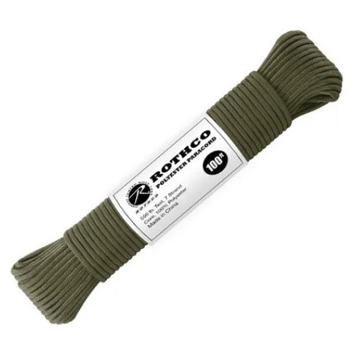 Rothco Paracord Rope 100 Ft Olive 1