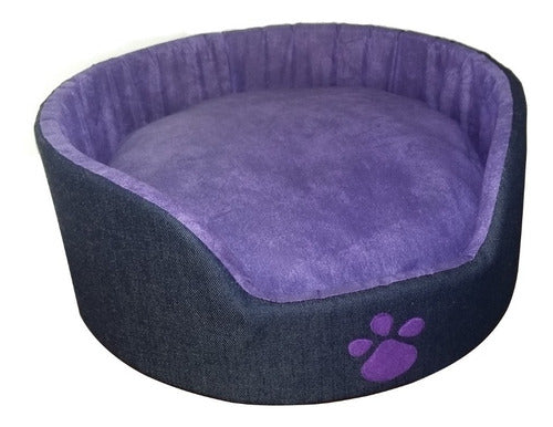 Buenavida para Mascotas Moisés Cuna Cucha Cama Mascota Perro Gato 40cm Jean Color 0