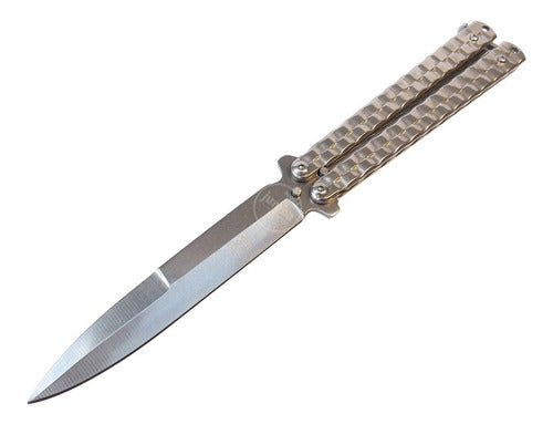 Sevillana Butterfly Knife with Locking Handle Stainless Steel 6