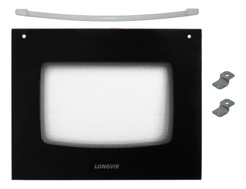 Longvie 2501 - 2560 Oven Glass + Sliders + White Handle 6