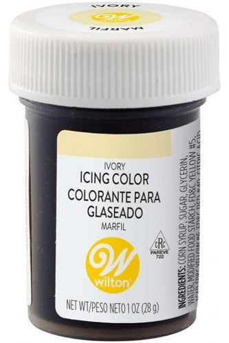 Colorante En Gel Marfil Comestibles Wilton Glace Real 0