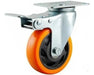 Oxen Polyurethane Wheels 75mm - 2 Fixed and 2 Swivel with Brake 1